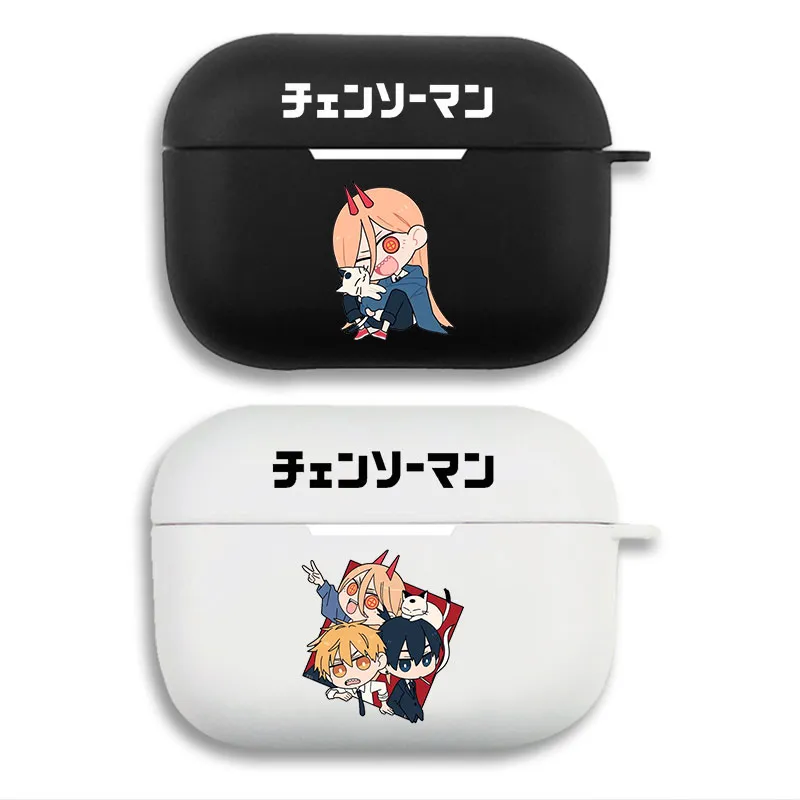 Chainsaw Man Power Denji Aki Chibi Cute Silicone AirPods Case