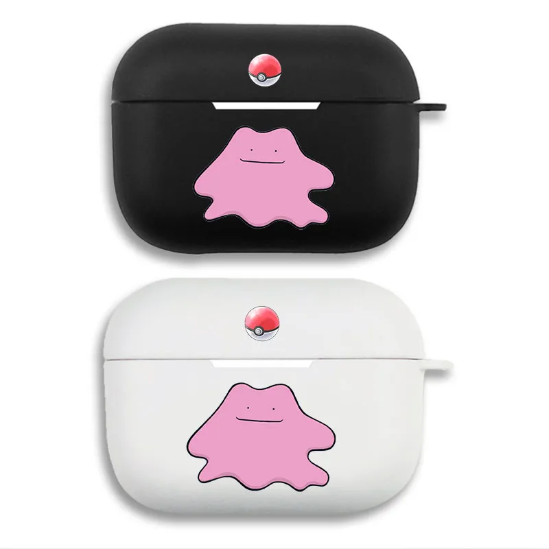 Creature Collection Ditto Poke Ball - Cute Anime Matte Silicone AirPods Case