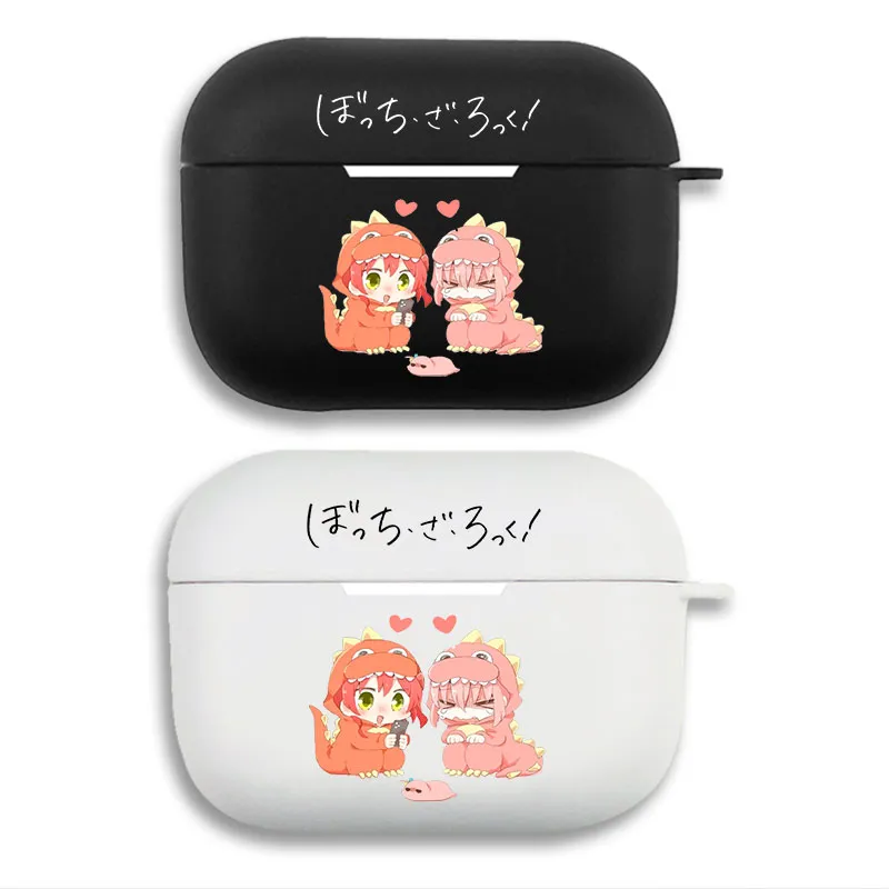 Bocchi the Rock Kita & Hitori Gotoh Dinosaur Costume - Cute Anime Matte Silicone AirPods Case