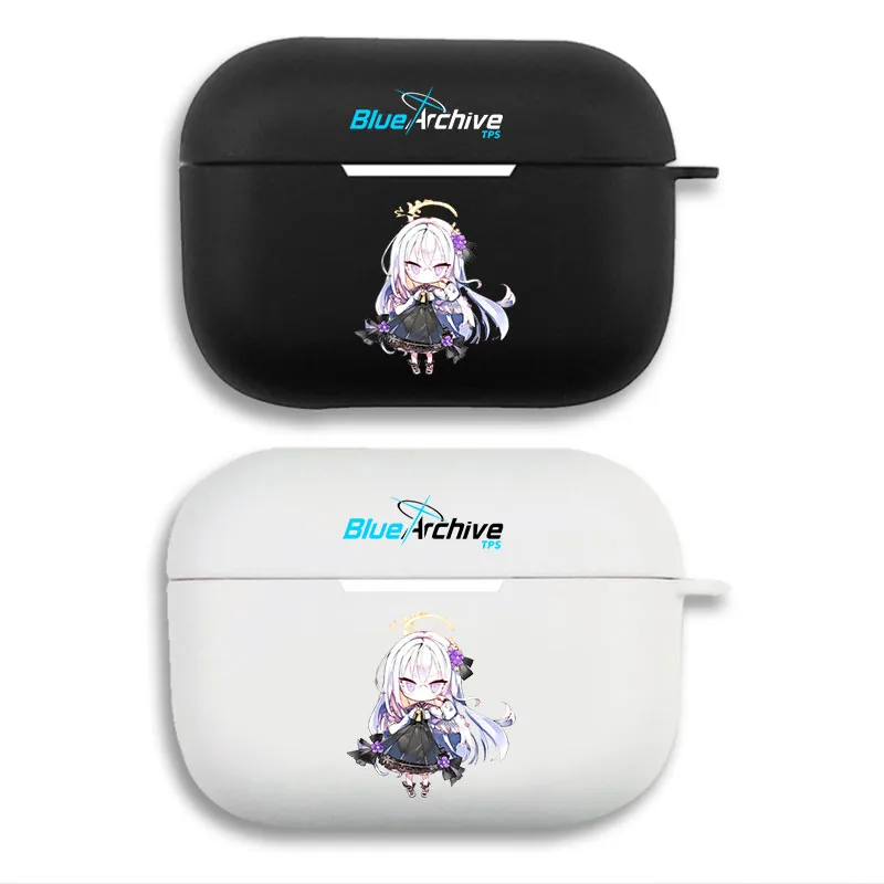 Blue Archive Azusa - Cute Anime Chibi Matte Silicone AirPods Case
