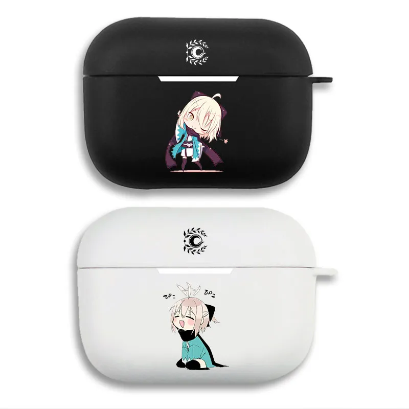 Fate Grand Order Okita Souji Chibi Graphic Print Matte Silicone AirPods Case