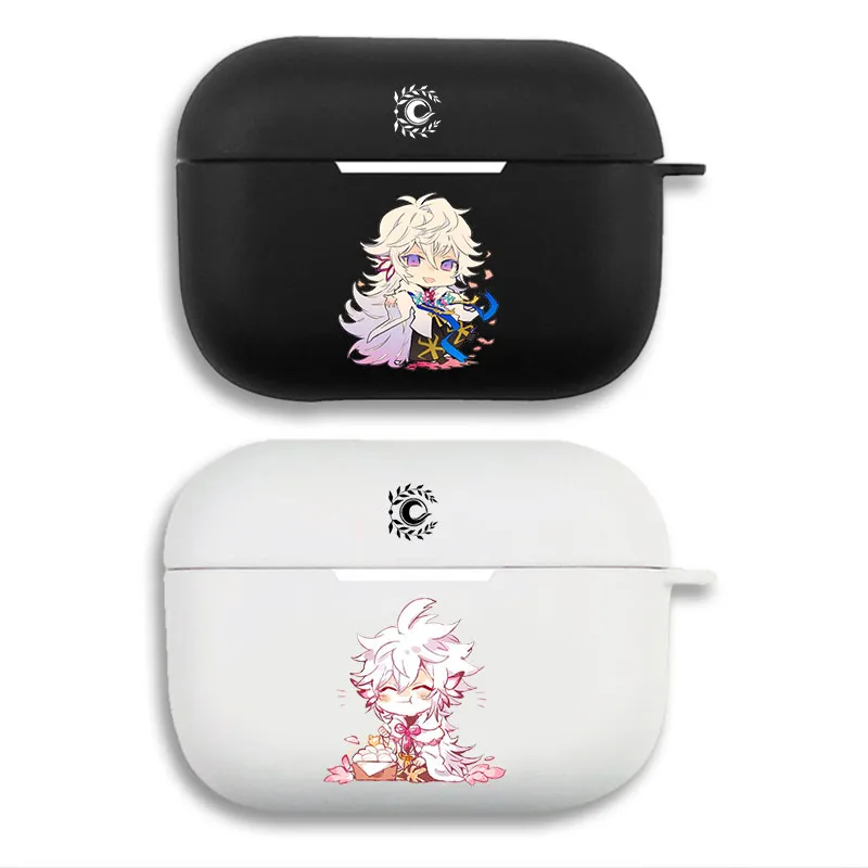 Fate Grand Order Merlin Chibi Anime Graphic Print Matte Silicone AirPods Case