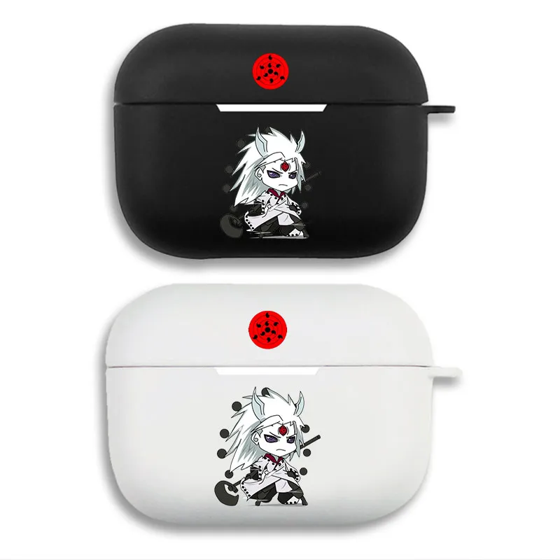 Ninja Anime Madara Uchiha Six Paths Chibi Graphic Matte Silicone AirPods Case