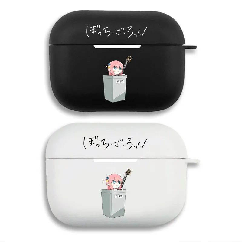Bocchi the Rock Hitori Gotoh Trash Can Chibi Cute Silicone AirPods Case