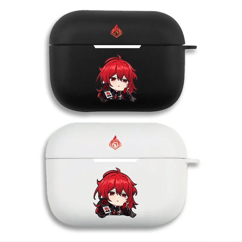 Diluc Original God - Cute Chibi Pyro Darknight Hero AirPods Case