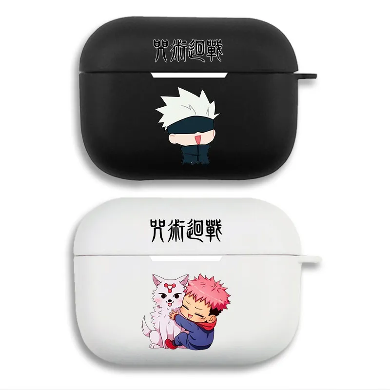 Curse Exorcist Gojo Satoru Yuji Itadori Chibi Cute Protective Silicone AirPods Case
