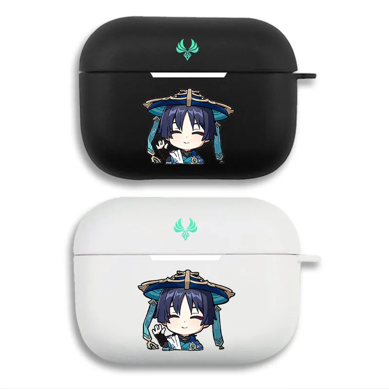 Wanderer Original God - Cute Chibi Anemo Scaramouche AirPods Case