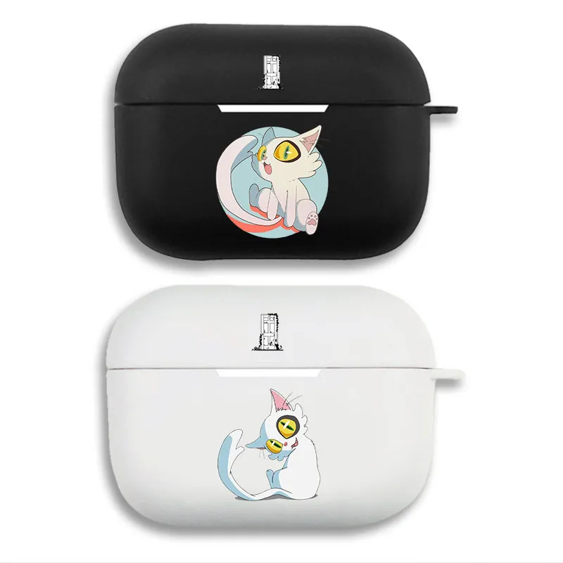 Suzume - Daijin White Cat Cute Anime Graphic Print Matte Silicone AirPods Case