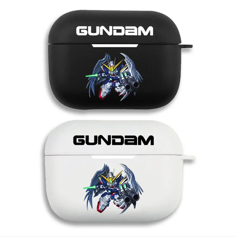 Gundam - XXXG-00W0 Wing Gundam Zero Custom EW Mecha Print Matte Silicone AirPods Case