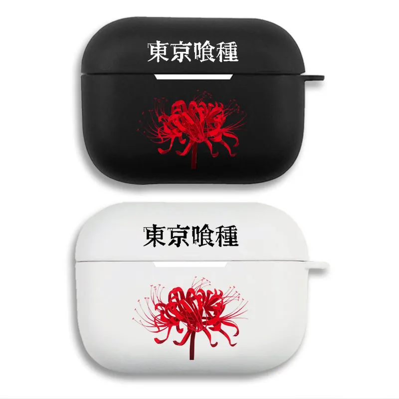 Tokyo Ghoul - Red Spider Lily Lycoris Radiata Anime Graphic Print Matte Silicone AirPods Case