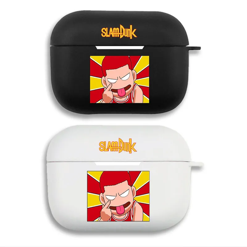 Slam Dunk - Hanamichi Sakuragi Funny Chibi Anime Print Matte Silicone AirPods Case