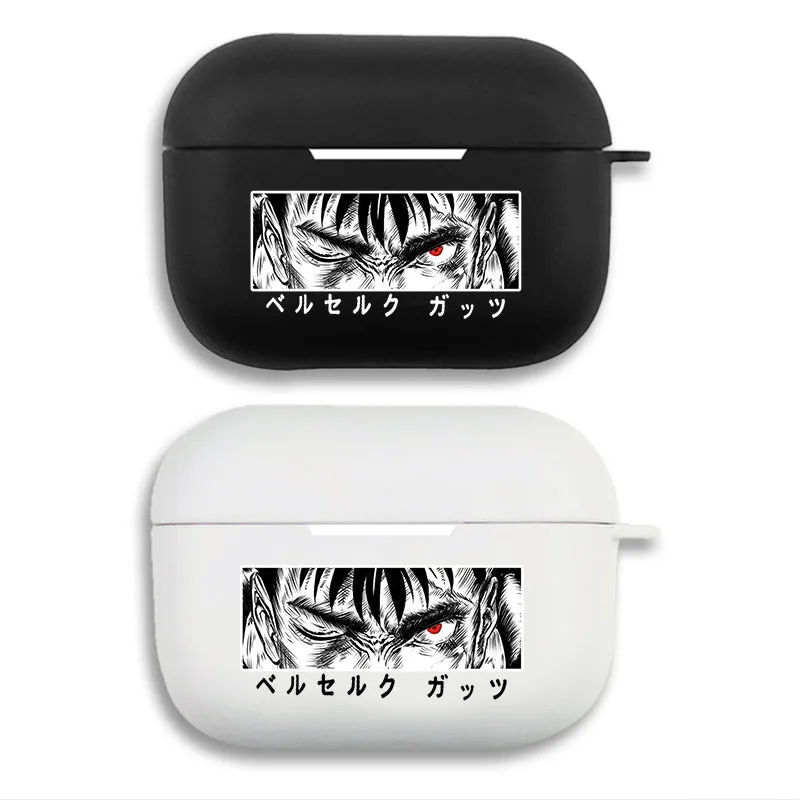 Berserk - Guts Manga Red Eye Panel Anime Print Matte Silicone AirPods Case