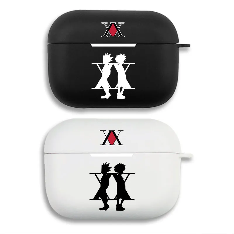 Hunter x Hunter - Gon and Killua SilhouAlien Visitorte Matte Silicone AirPods Case