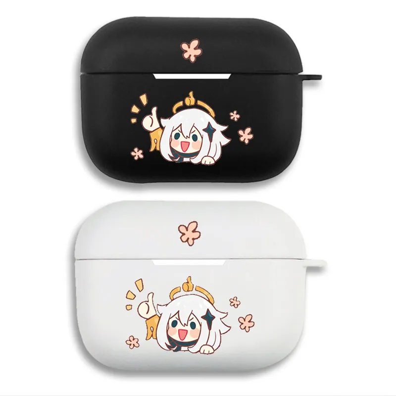 Original God Paimon Thumbs Up - Cute Chibi Game Mascot Printed Matte Silicone AirPods Case