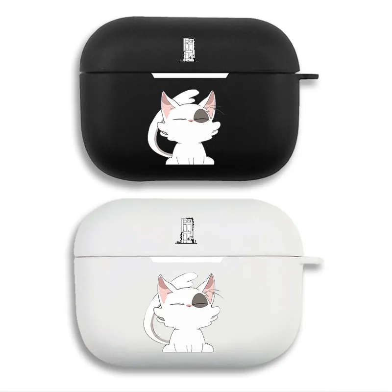 Suzume Daijin Cat - Cute Anime Kitten Mystery Door Printed Matte Silicone AirPods Case