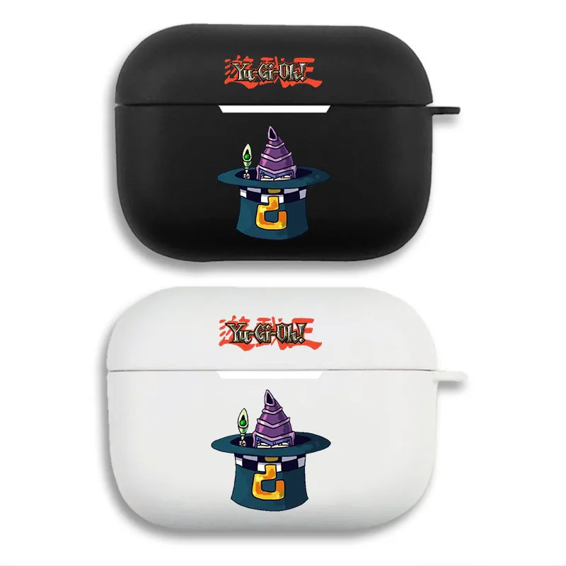 Yu-Gi-Oh Dark Magician Hat - Chibi Anime Card Game Printed Matte Silicone AirPods Case
