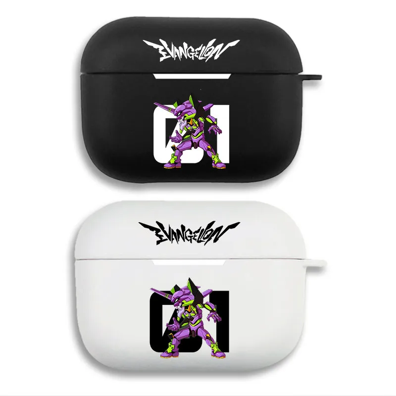 EVA Anime Unit-01 - Chibi Mecha Anime Printed Matte Silicone AirPods Case