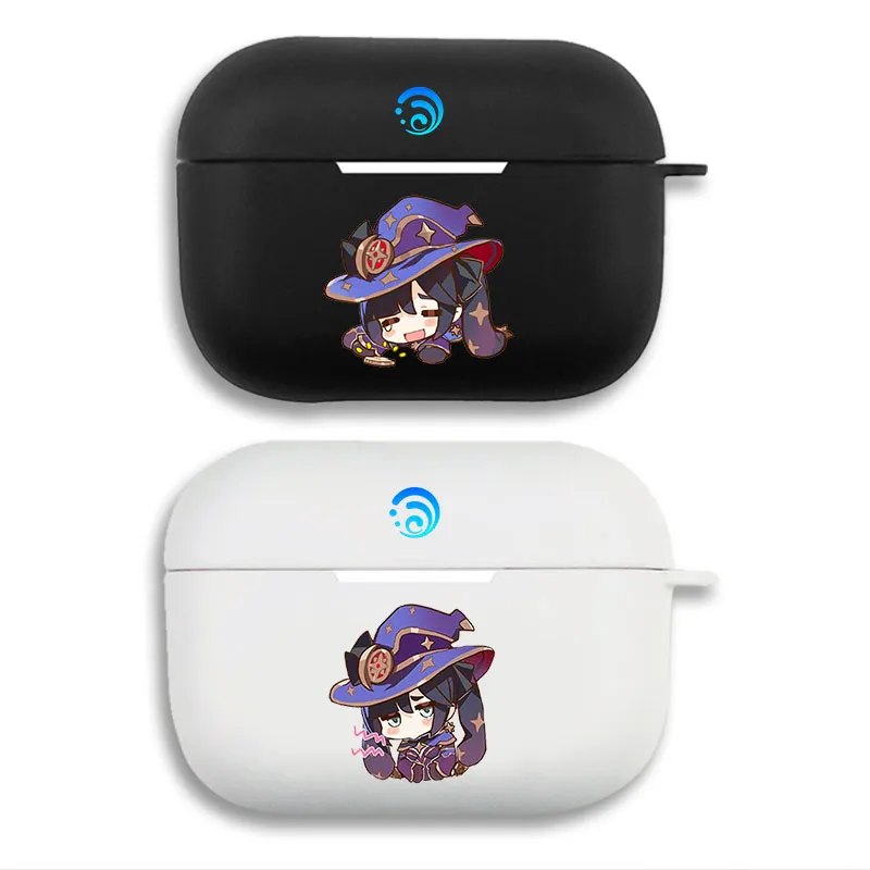 Original God Mona Megistus - Cute Chibi Hydro Astrologist Printed Matte Silicone AirPods Case