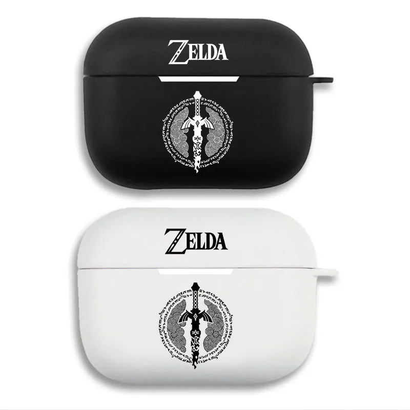 Hyrule Legend Broken Master Sword - Tears of the Kingdom Zonai Crest Printed Matte Silicone AirPods Case