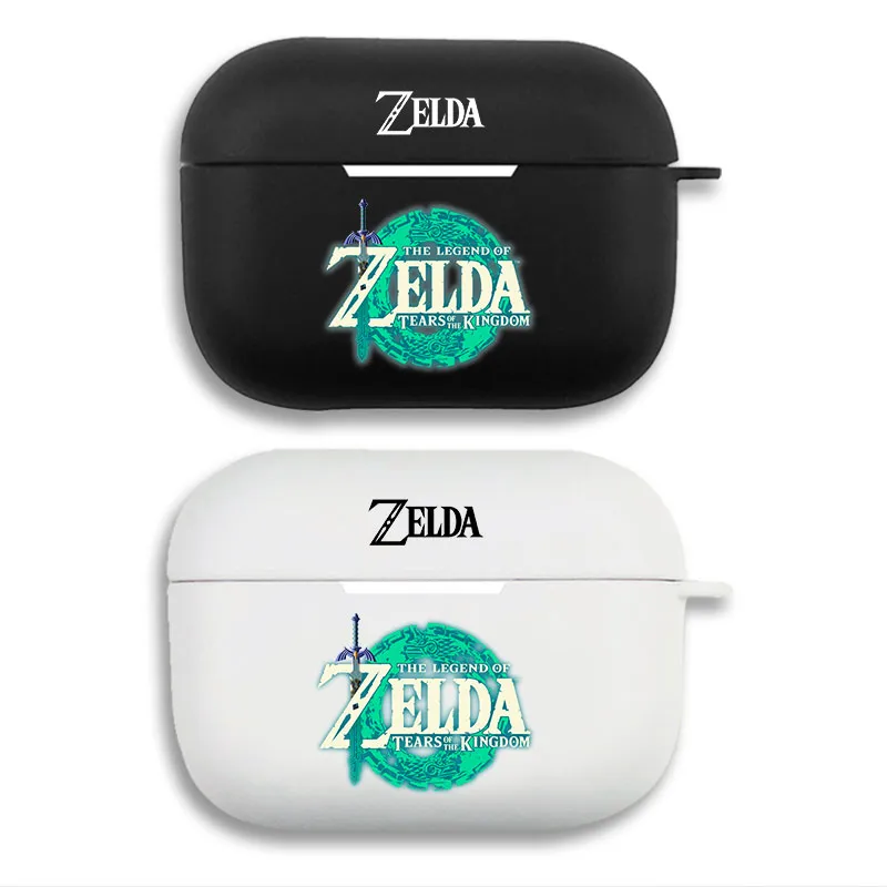 Hyrule Legend Tears of the Kingdom Logo - Nintendo Game Matte Silicone AirPods Case