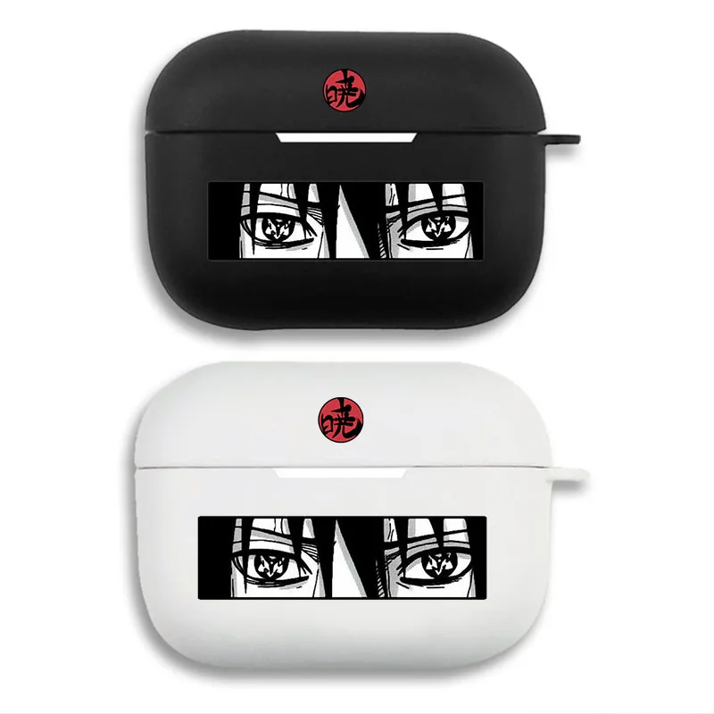 Ninja Anime Akatsuki Itachi Eyes Shockproof Soft Silicone Airpods Case