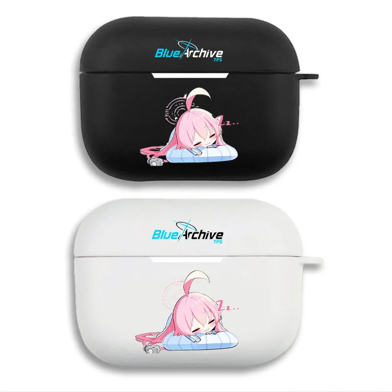 Blue Archive Hoshino Sleeping - Cute Chibi Anime Game Printed Matte Silicone AirPods Case
