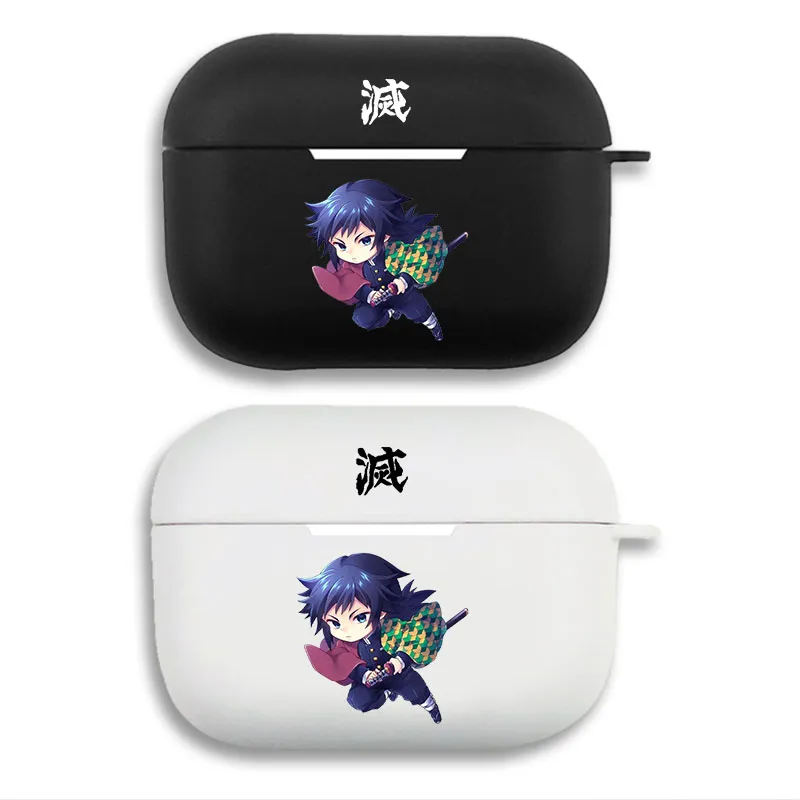 Blade Corps Giyu Tomioka - Chibi Water Hashira Printed Matte Silicone AirPods Case