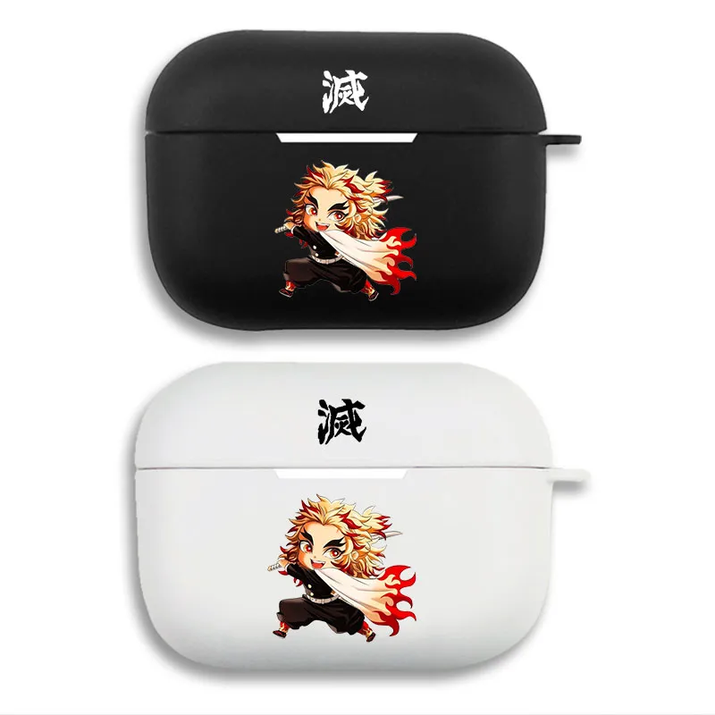 Blade Corps Kyojuro Rengoku - Chibi Flame Hashira Printed Matte Silicone AirPods Case