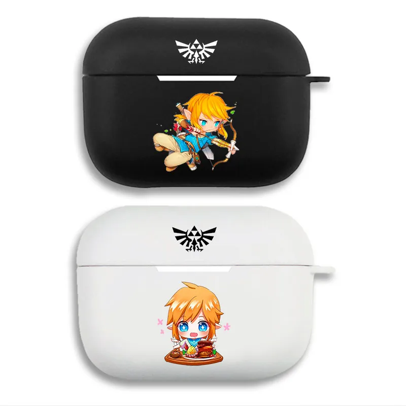 Hyrule Legend Link - Chibi Breath of the Wild Printed Matte Silicone AirPods Case