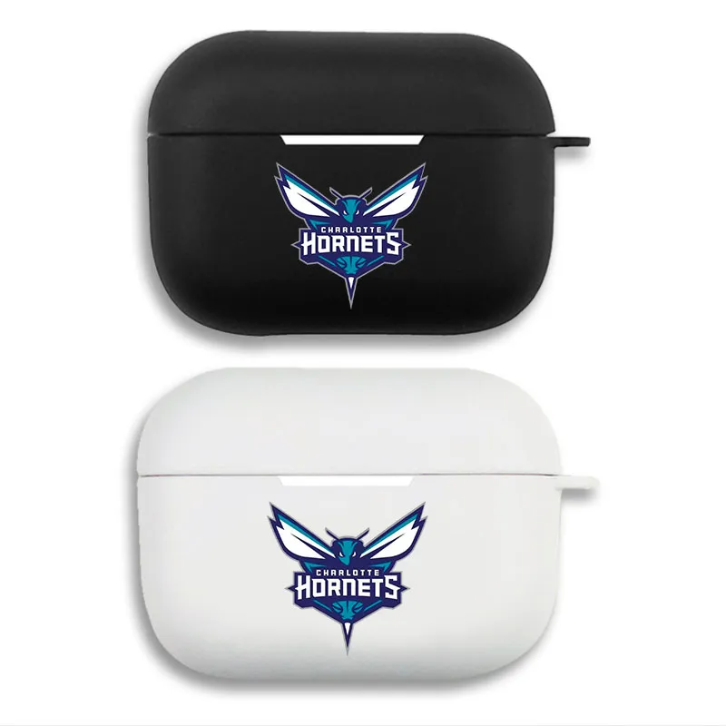 Charlotte HornAlien Visitors Team Logo - NBA BaskAlien Visitorball Fan Matte Silicone AirPods Case