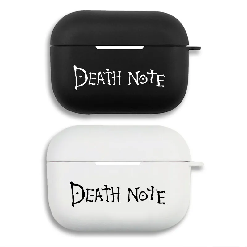Death Note Logo - Classic Anime Font Printed Matte Silicone AirPods Case