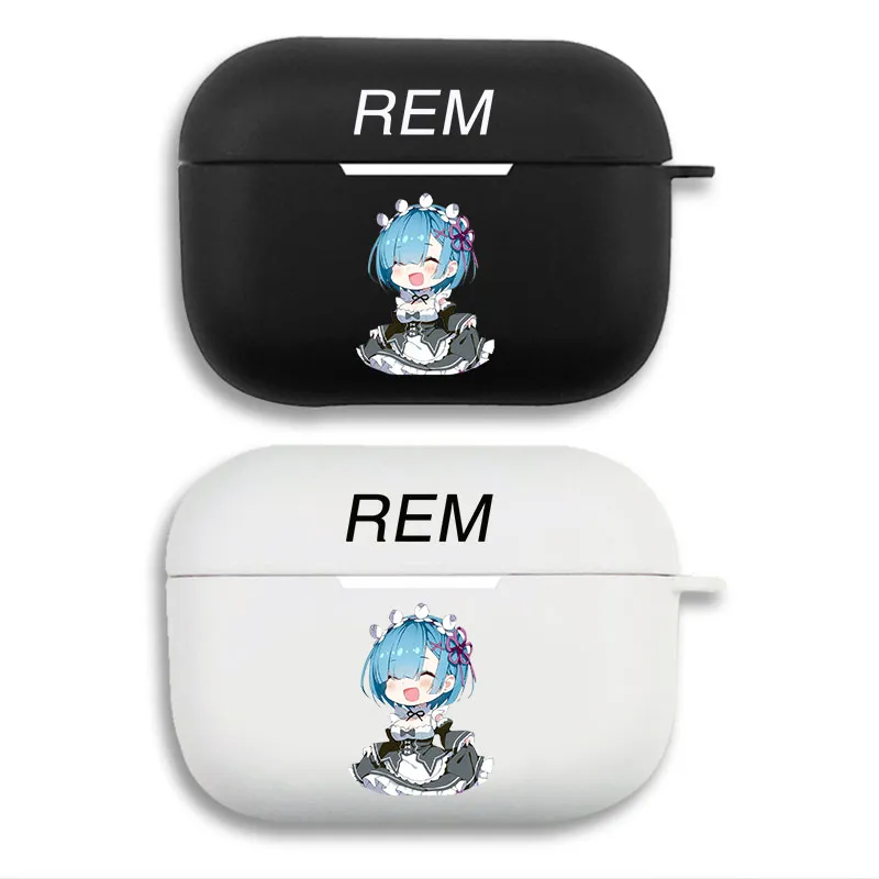 Re:Zero Rem - Cute Chibi Anime Maid Matte Silicone AirPods Case