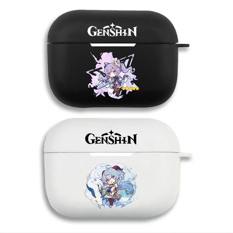 Original God Keqing & Ganyu - Cute Chibi Anime Matte Silicone AirPods Case