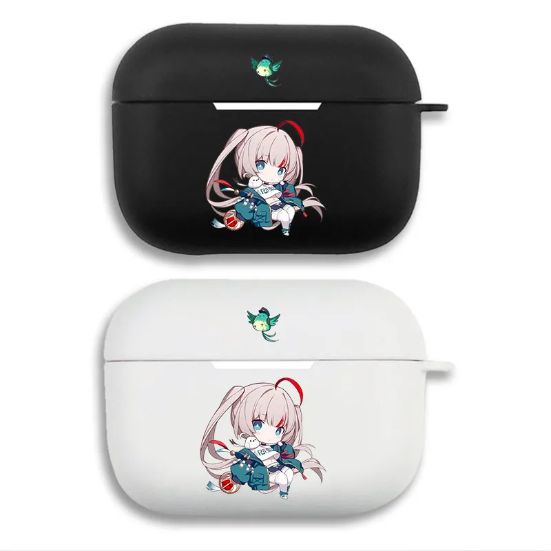 Wuthering Waves Chixia - Cute Chibi Anime Matte Silicone AirPods Case