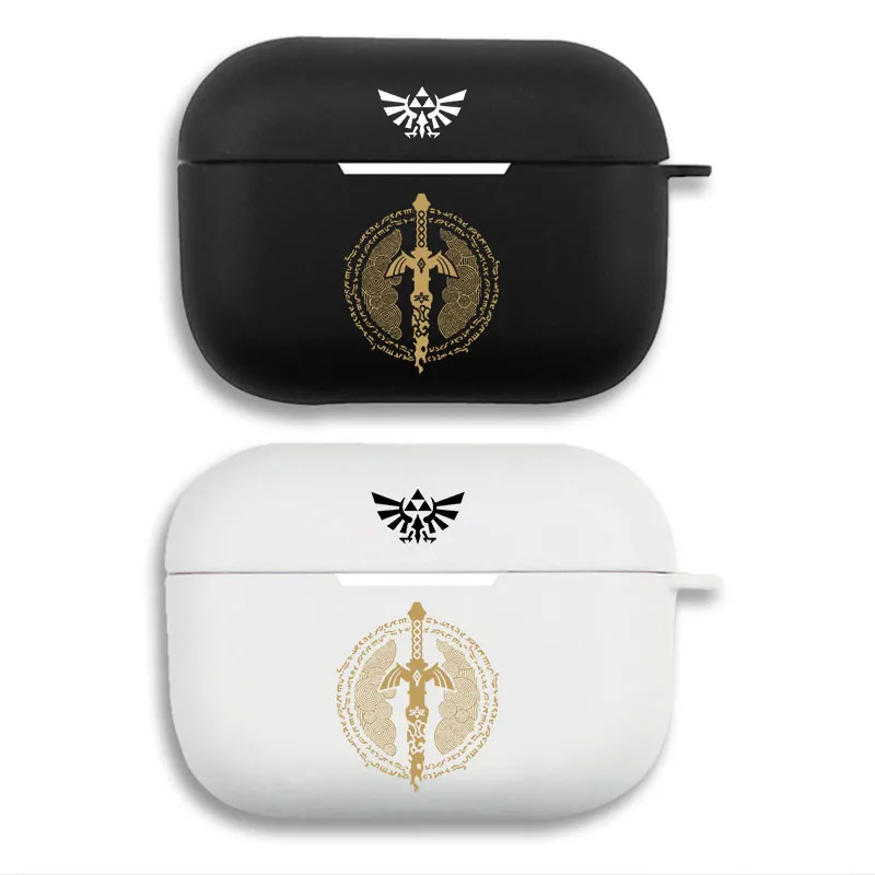 Hyrule Legend Master Sword Royal Crest - Gaming Matte Silicone AirPods Case