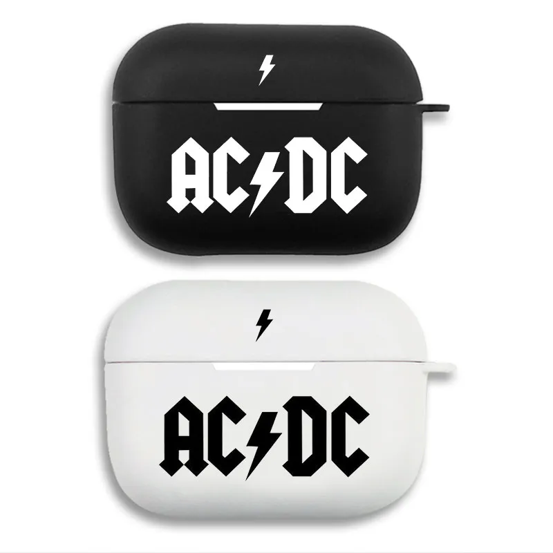 AC/DC Rock Band Lightning Bolt - Classic Music Matte Silicone AirPods Case