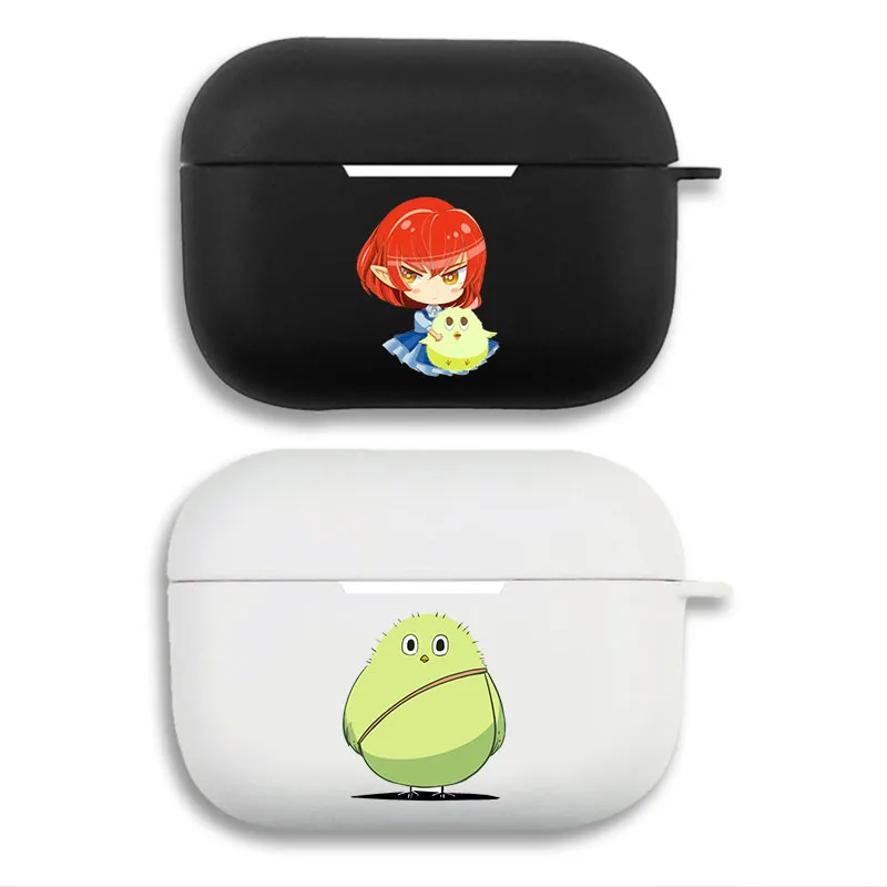 Welcome to Demon School! Iruma-kun Ameri & Kalego Bird - Cute Chibi Anime Matte Silicone AirPods Case