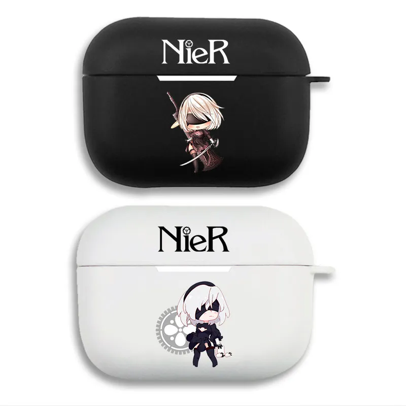 NieR Automata 2B Chibi Soft Silicone Airpods Case