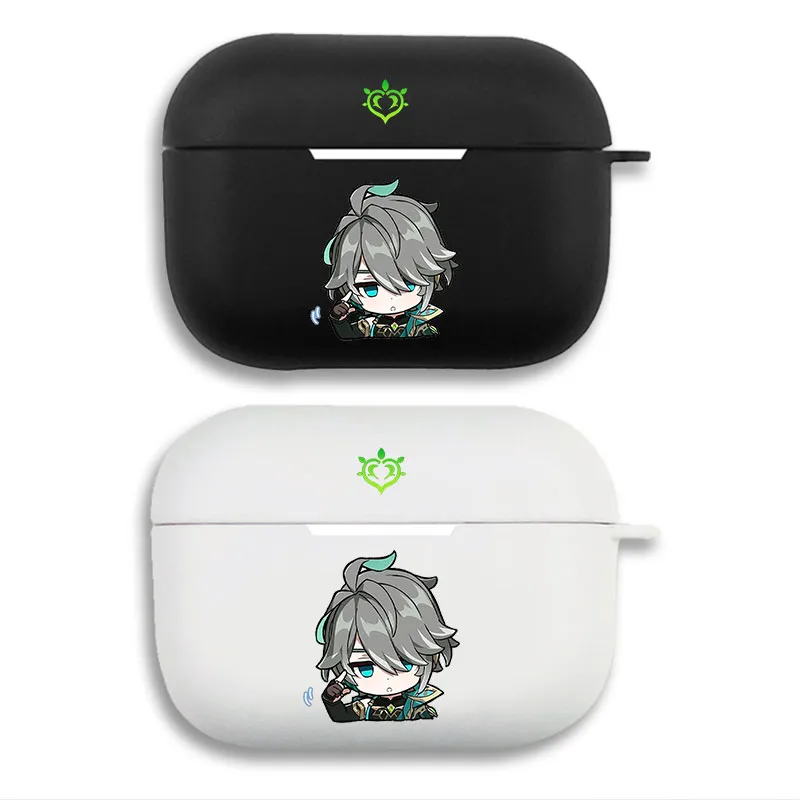 Original God Alhaitham - Cute Chibi Anime Matte Silicone AirPods Case
