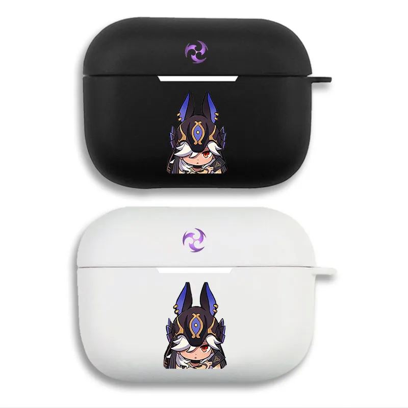 Original God Cyno - Cute Chibi Anime Matte Silicone AirPods Case
