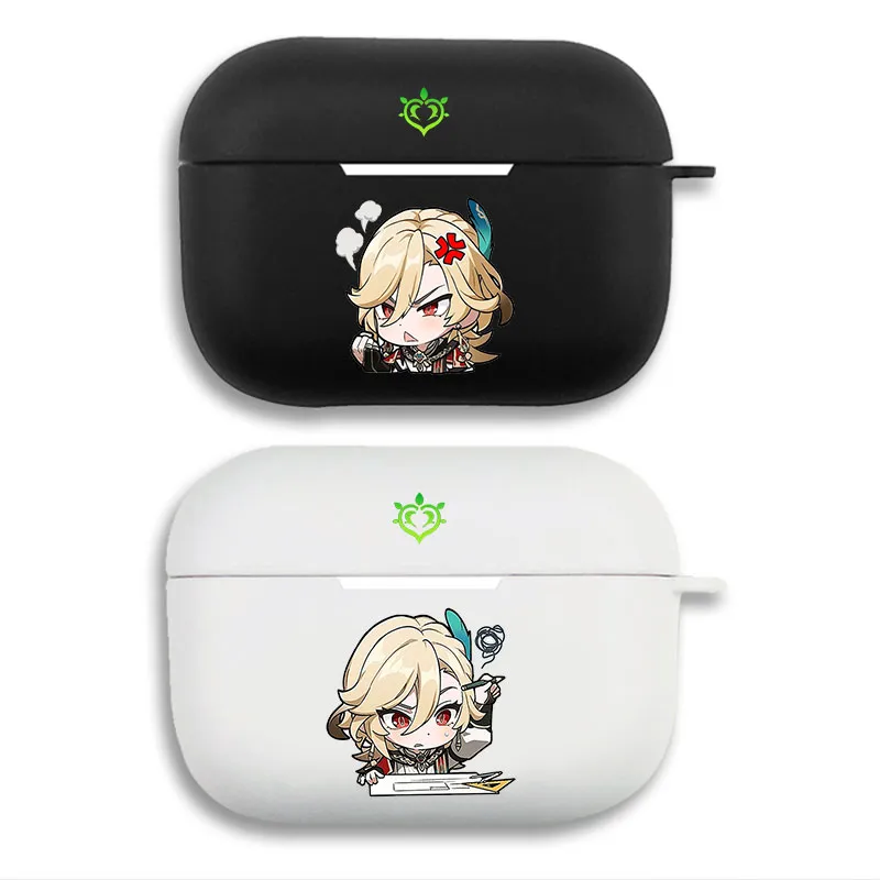 Original God Kaveh - Cute Chibi Anime Matte Silicone AirPods Case