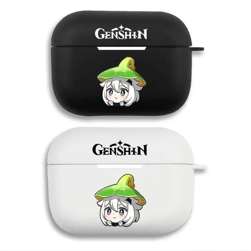 Original God Paimon Aranara Hat - Cute Chibi Anime Matte AirPods Case