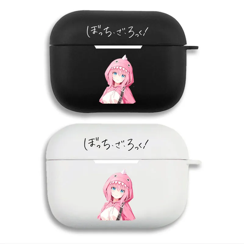 Bocchi the Rock Hitori Goto - Cute Pink Dinosaur Hoodie Anime AirPods Case