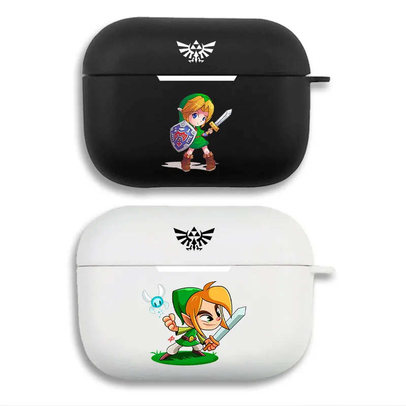 Legend of Hyrule Legend Link - Cute Chibi Link & Royal Crest Matte AirPods Case