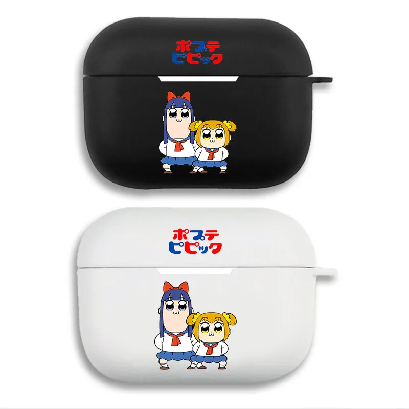 Pop Team Epic Popuko and Pipimi - Funny Meme Anime Matte AirPods Case
