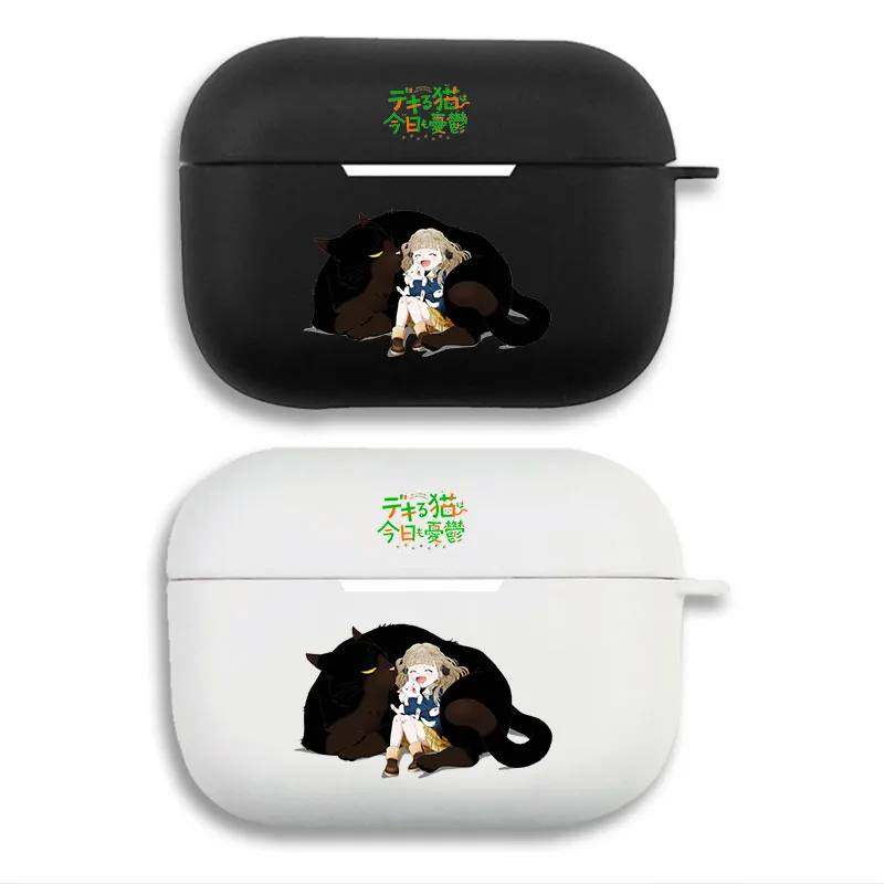 The Masterful Cat Is Depressed Again Today Saku & Yukichi - Cute Anime Graphic Print Matte Silicone AirPods Case