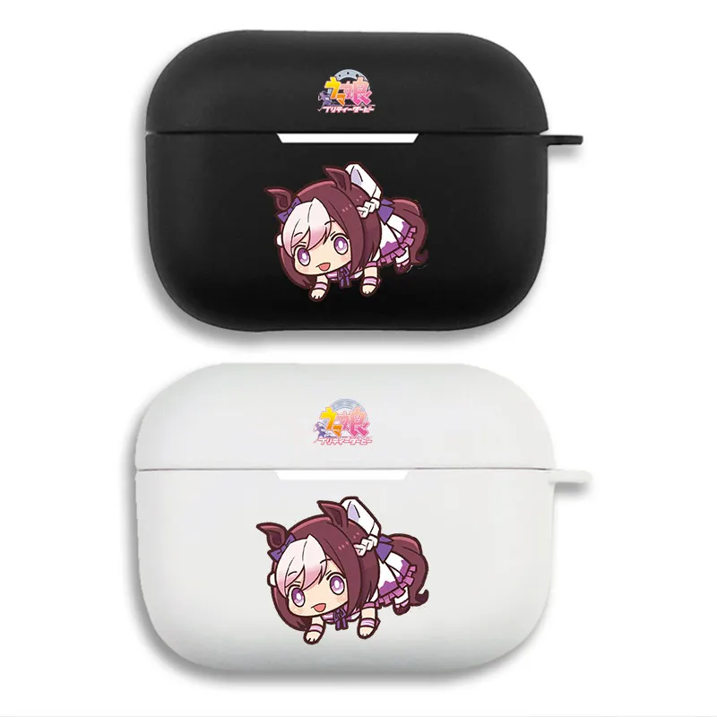 Uma Musume PrAlien Visitorty Derby Special Week - Cute Chibi Graphic Print Matte Silicone AirPods Case