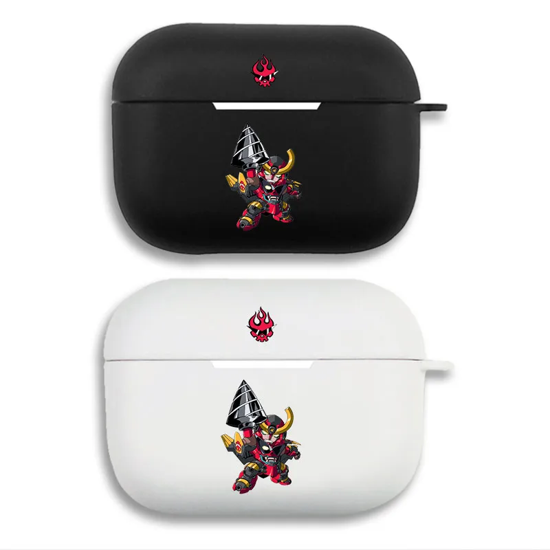 Gurren Lagann - Cute Chibi Gurren Lagann Mecha Drill Matte Silicone AirPods Case