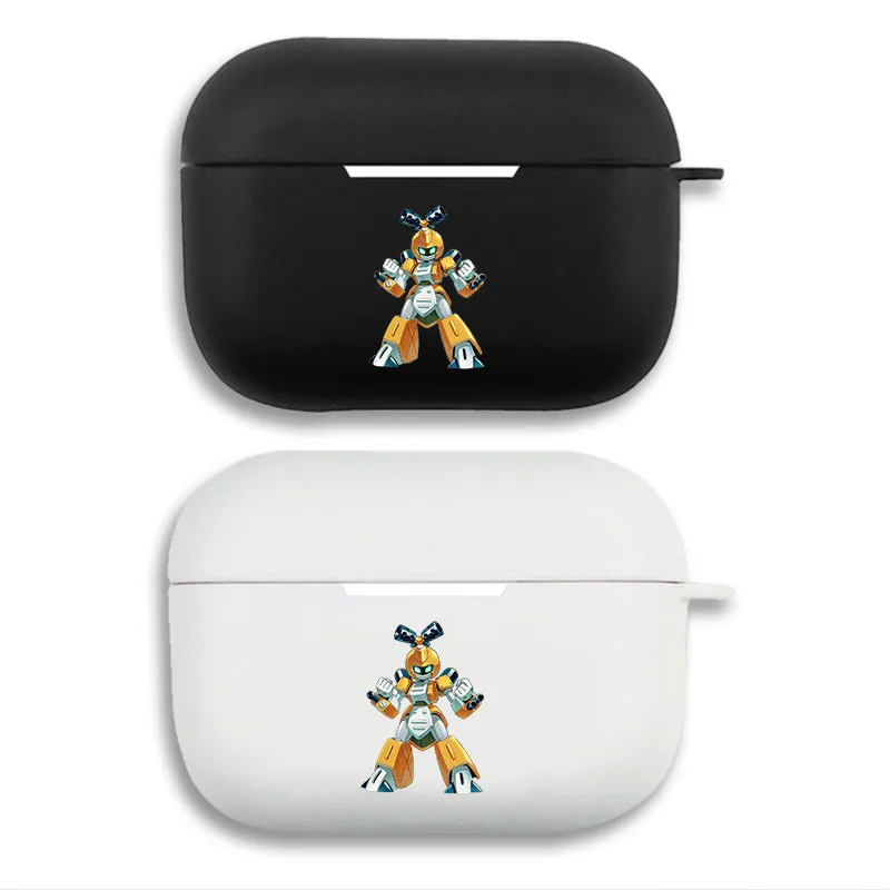 Medabots - Classic MAlien Visitorabee Mecha Robot Graphic Matte Silicone AirPods Case