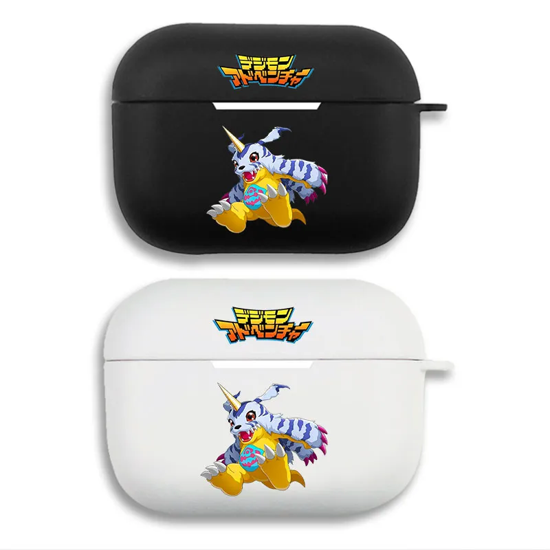 Digimon Adventure - Classic Gabumon Graphic Logo Matte Silicone AirPods Case